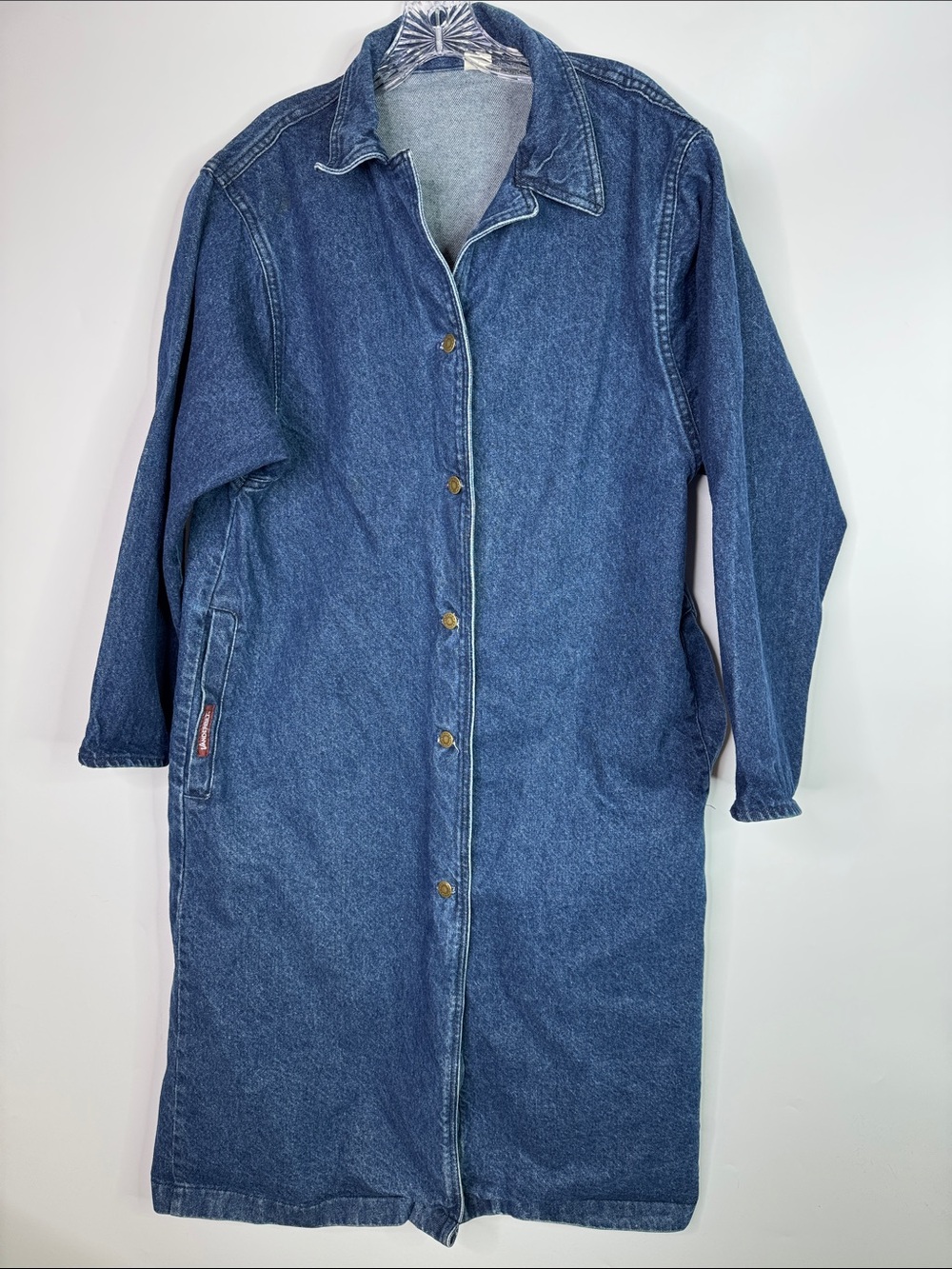 Vintage Vanderbilt Denim Button Duster Jacket Size Medium